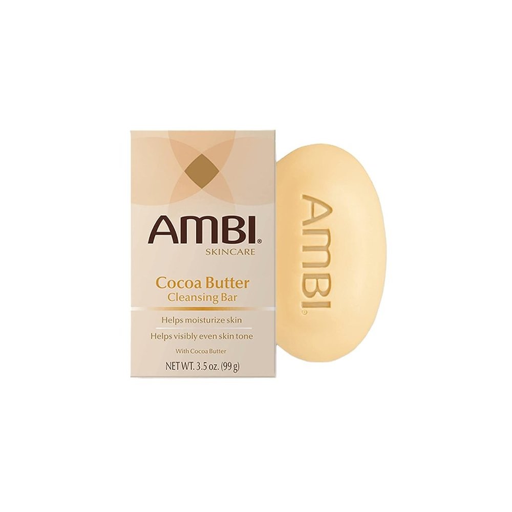 Ambi Skin Care Cleansing Bar Soap with Cocoa Butter To Restore Skin's Natual Moi